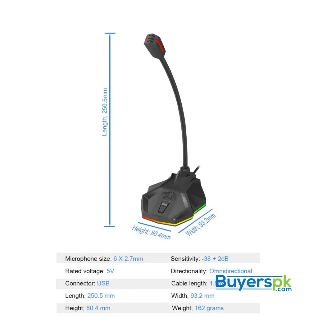 Redragon Gm99 Stix Rgb Usb Streaming Microphone - Price in Pakistan Redragon Gm99 Stix Rgb Usb Streaming Microphone - Price in Pakistan
